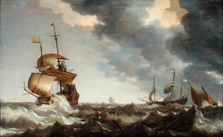 Storm at Sea à Bonaventura Peeters