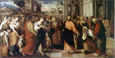 The Adulterer and the Redeemer (panel) à Bonifacio  Veronese