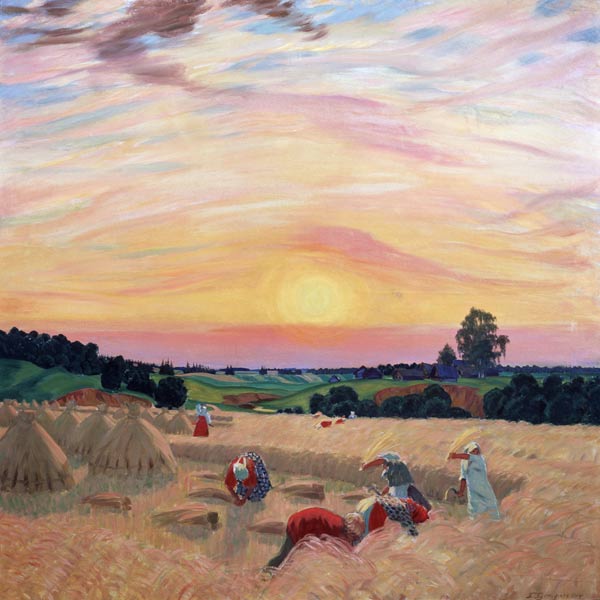 The Harvest à Boris Michailowitsch Kustodiew