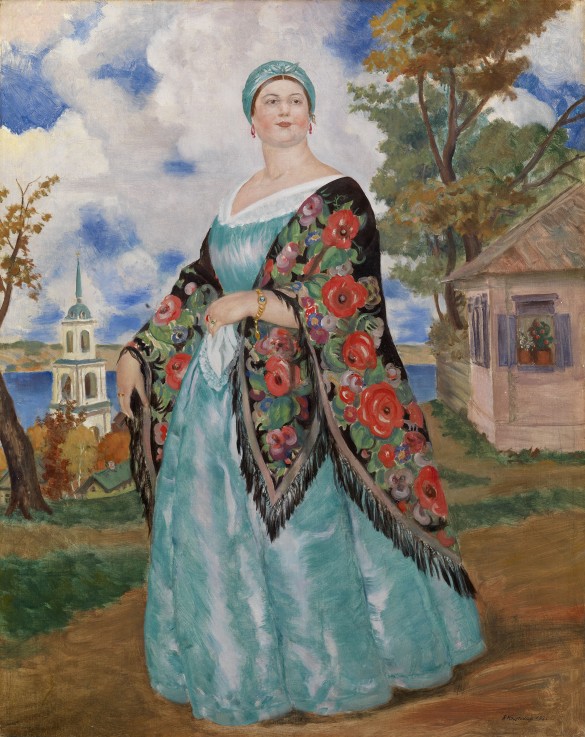 Merchant's Wife à Boris Michailowitsch Kustodiew