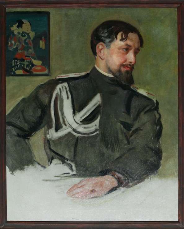 Portrait of the artist Nikolay Milioti (1874-1962) à Boris Michailowitsch Kustodiew