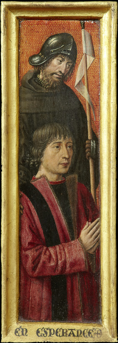 Portrait of Willem van Overbeke with Saint William à Bruges (?) Maître vers 1485/90