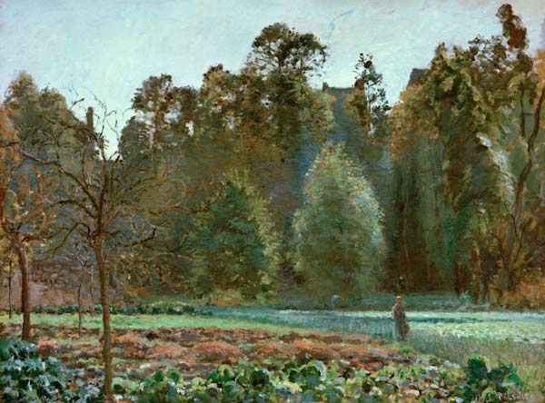 Le champ de choux, Pontoise à Camille Pissarro
