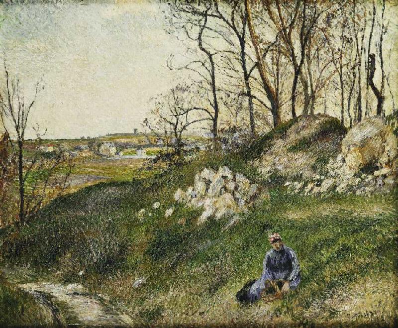 Dei Kräutersammlerin, Pontoise à Camille Pissarro