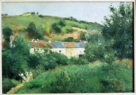 The Path in the Village à Camille Pissarro