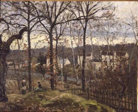 Winter Landscape at Louveciennes à Camille Pissarro