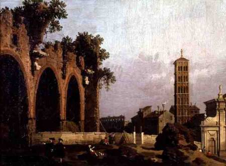 The Basilica of Massenlio à Giovanni Antonio Canal