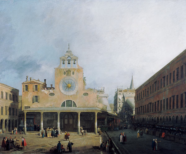 La place des San Giacomo di Rialto à Venise à Giovanni Antonio Canal