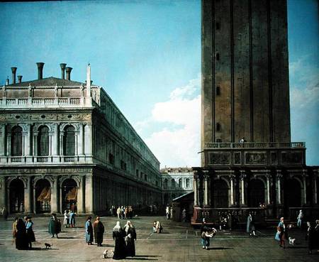 Piazza San Marco: Looking West from the North End of the Piazzetta à Giovanni Antonio Canal