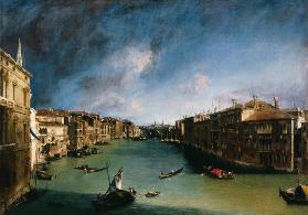 Le Canal Grande du Palazzo Balbi contre des Rialto