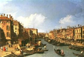 grand Canal : looking South-West from Rialto Bridge tonne the Palazzo FosAri the