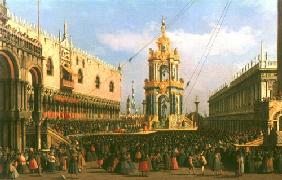 Venise, le festival Giovedi Grasso sur la Piazzetta