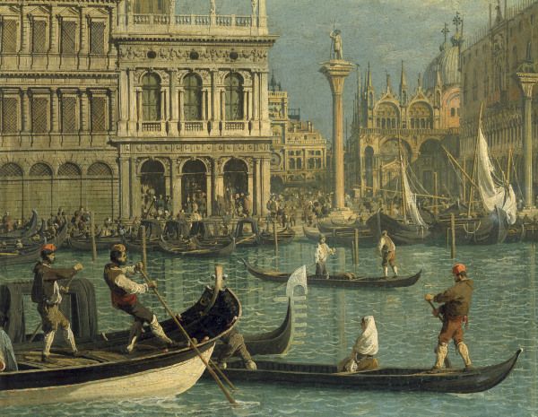 Venice, Piazzetta / Pai.b.Canaletto à Giovanni Antonio Canal