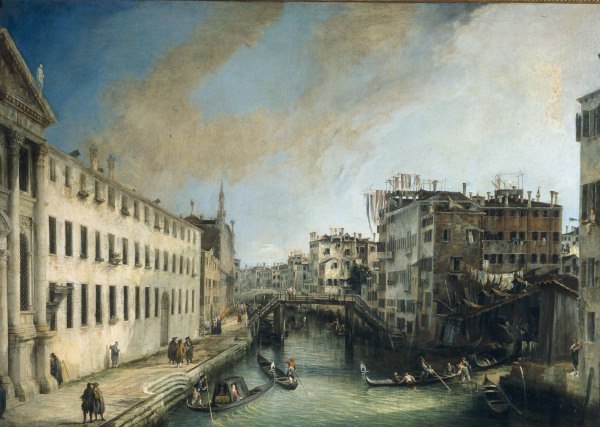 Venice, Rio dei Mendicanti / Canaletto à Giovanni Antonio Canal
