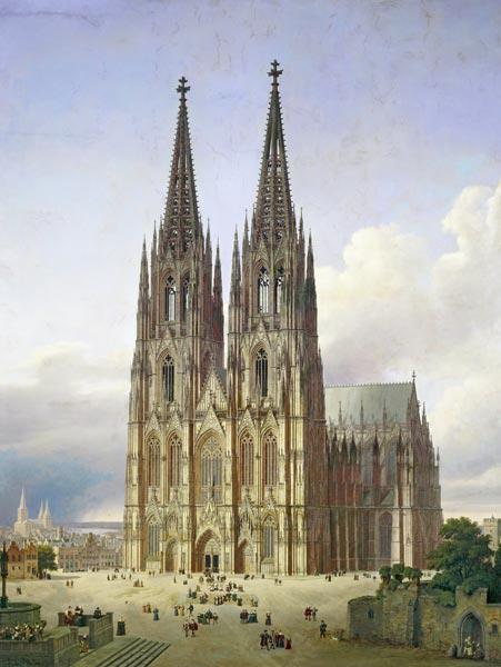Vue idéale de la Cathédrale de Cologne