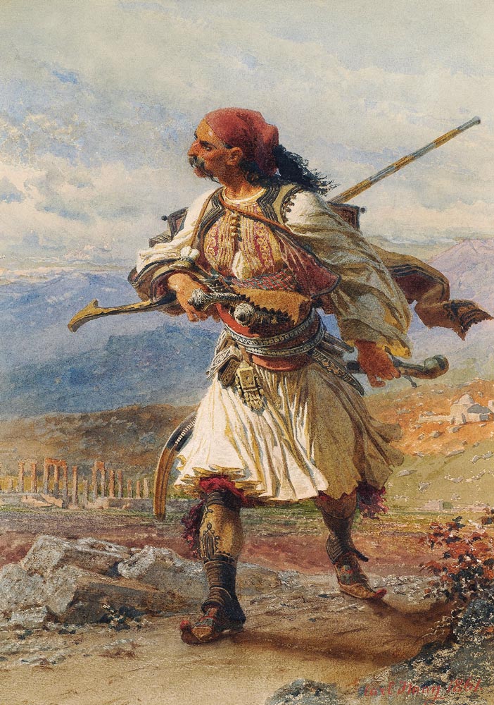 Greek Warrior à Carl Haag