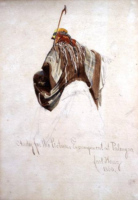 Study for 'Encampment at Palmyra', top of figure on camel's back à Carl Haag