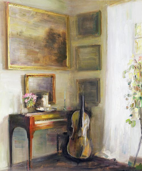 Interior with Cello and Spinet à Carl Holsoe