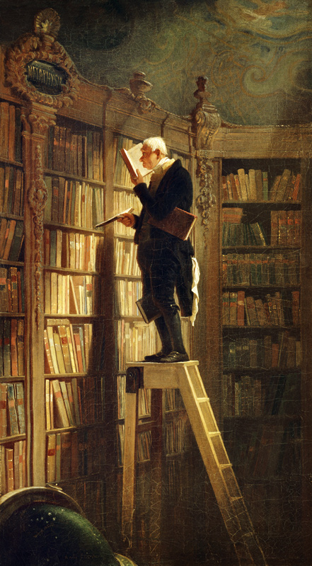 Le rat de bibliothèque à Carl Spitzweg