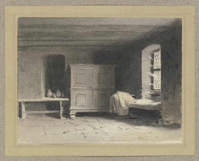 Inneres einer Schlafkammer à Carl Theodor Reiffenstein