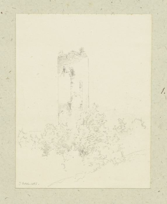 Tower ruins à Carl Theodor Reiffenstein