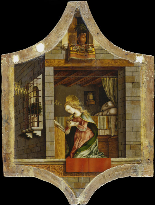 The Virgin Annunciate à Carlo Crivelli