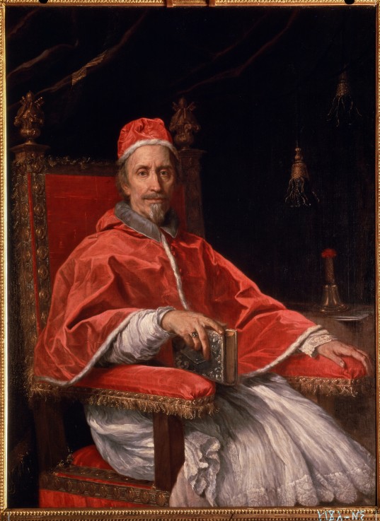 Portrait of Pope Clement IX (1600-1669) à Carlo Maratta