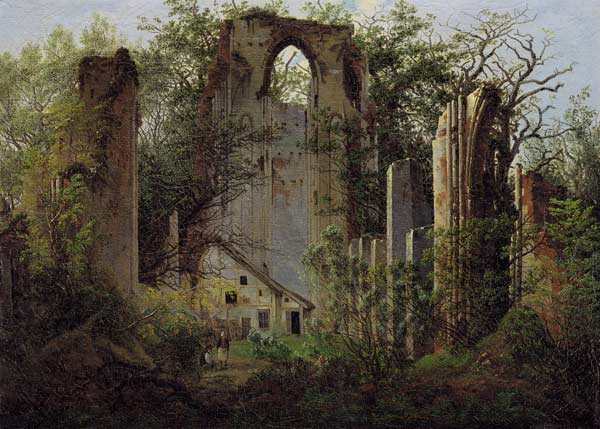 Les Ruines d'Eldena à Caspar David Friedrich