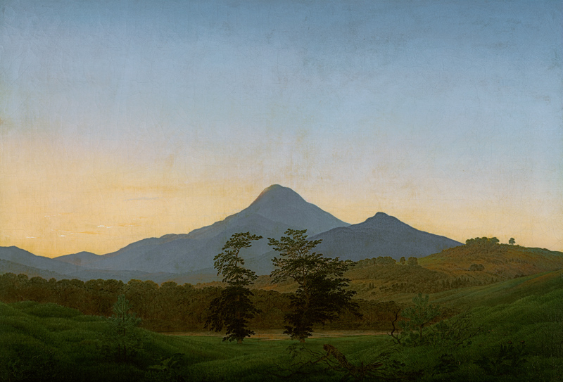 Bohemian landscape à Caspar David Friedrich