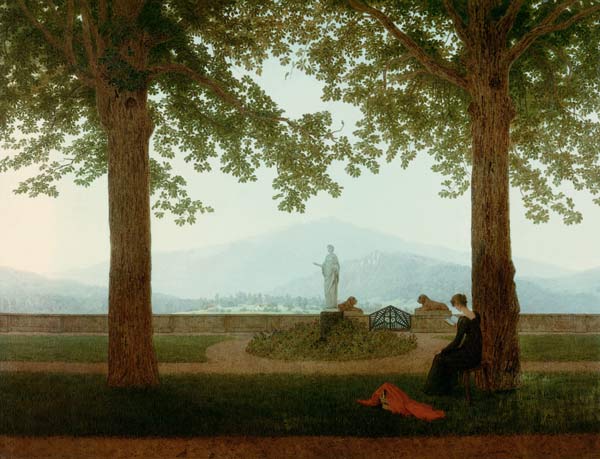 terrasse de jardin à Caspar David Friedrich