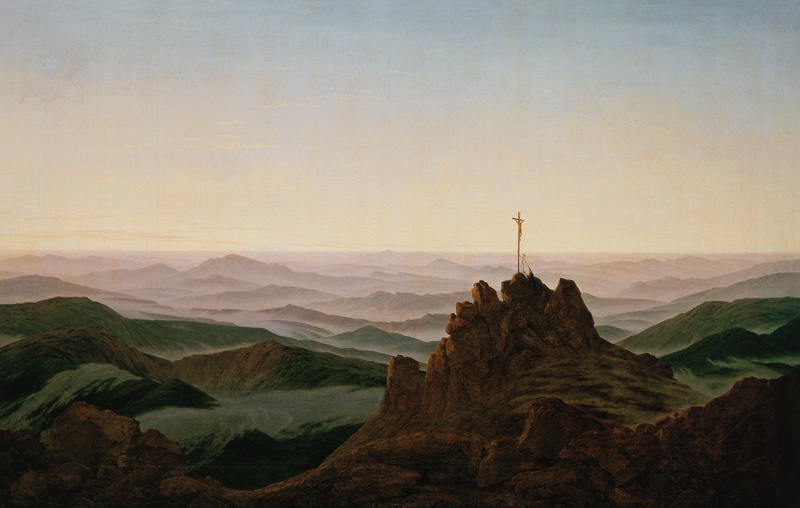 Demain dans la montagne de géant à Caspar David Friedrich