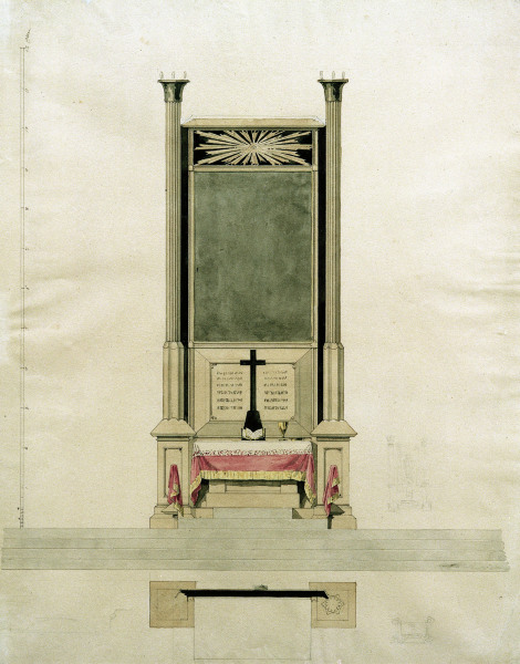 Sketch for an altar à Caspar David Friedrich