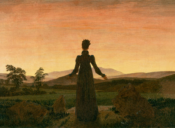 Femme au soleil du matin à Caspar David Friedrich