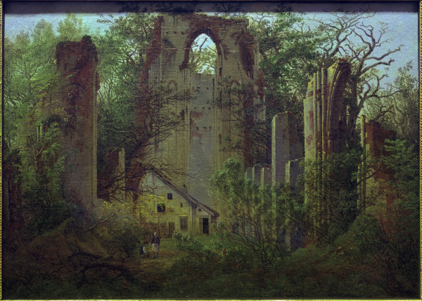 Abbey ruin Eldena à Caspar David Friedrich