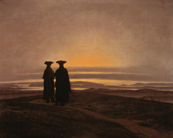 Sunset (Brothers) à Caspar David Friedrich