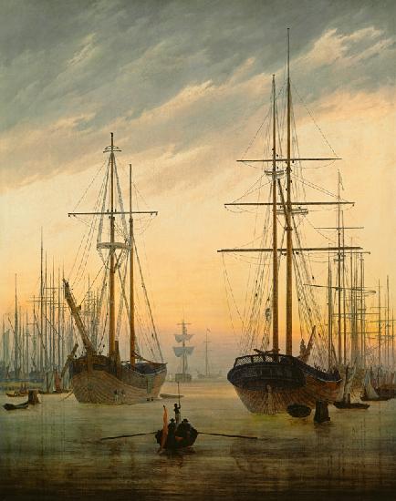 Vue du port - Caspar David Friedrich