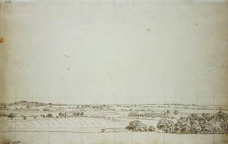 View towards Putbus à Caspar David Friedrich
