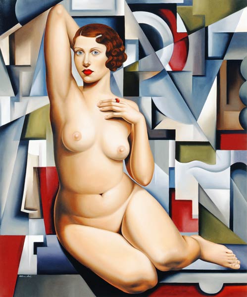 Seated Cubist Nude à Catherine  Abel