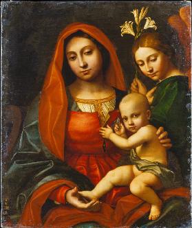 Madonna and Child with an Angel