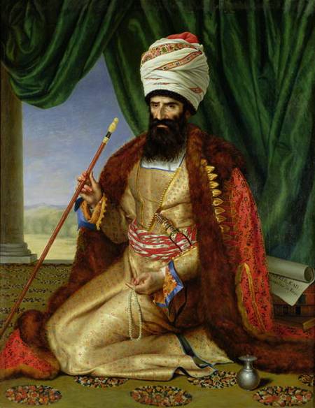 Portrait of Asker-Khan, Ambassador of Pe - Cesarine Davin en reproduction  imprimée ou copie peinte à l\'huile sur toile