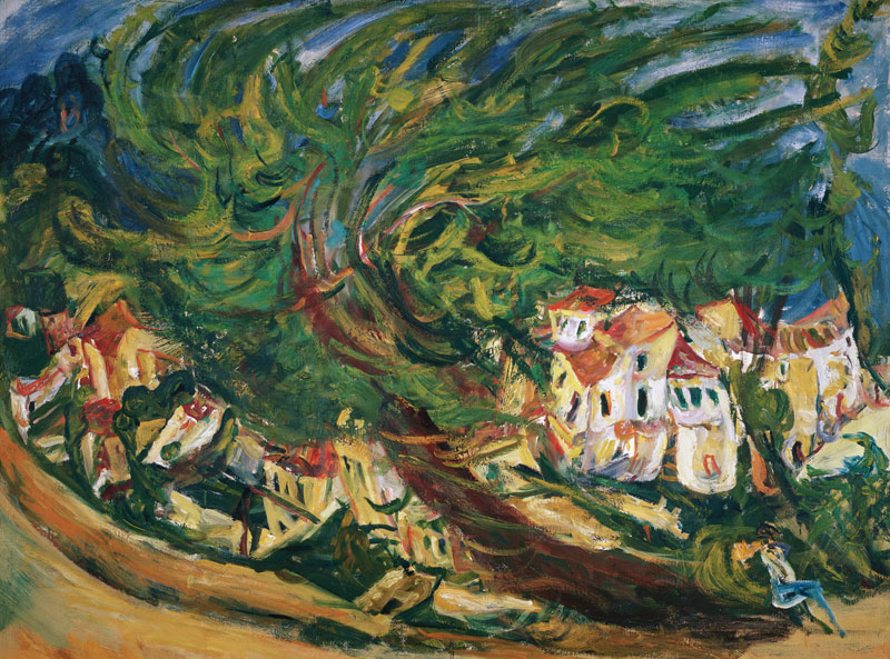 Arbre allongé. à Chaim Soutine