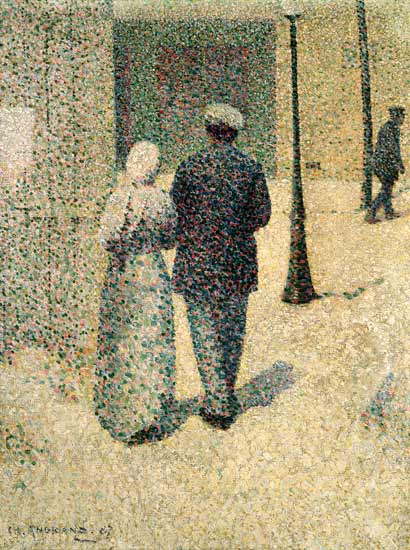 A Couple in the Street à Charles Angrand