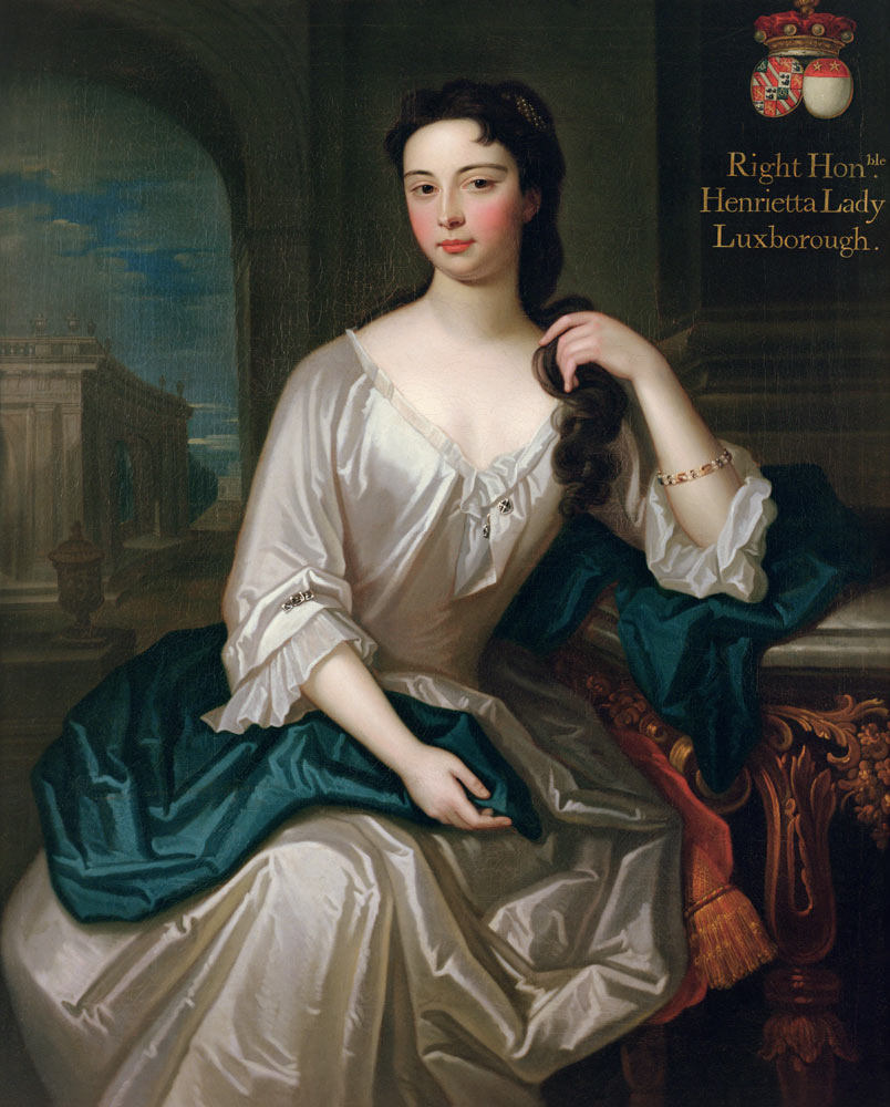 Portrait of Henrietta, daughter of Henry, 1st Viscount St. John, married in 1727 Robert Knight creat à Charles d' Agar