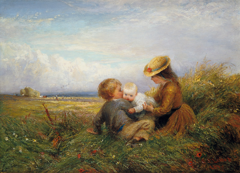 Children in a Field à Charles James Lewis