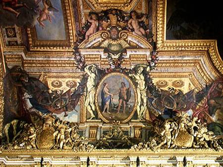 Meeting of the Two Seas, ceiling painting from the Galerie des Glaces à Charles Le Brun