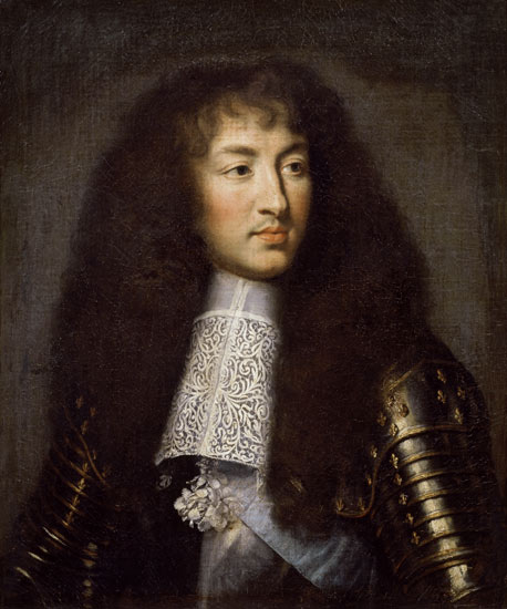 Portrait de Louis XIV (1638-1715) à Charles Le Brun