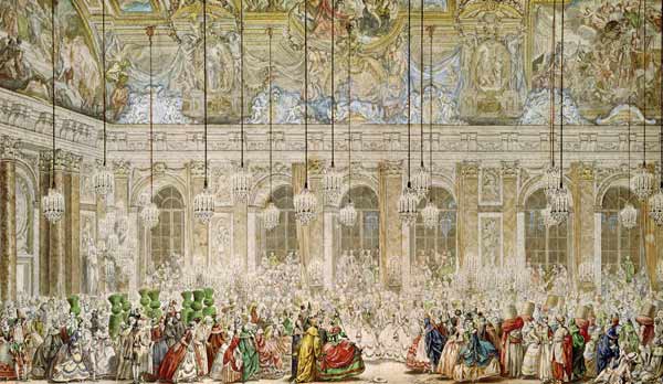 The Masked Ball at the Galerie des Glaces à Charles Nicolas II Cochin