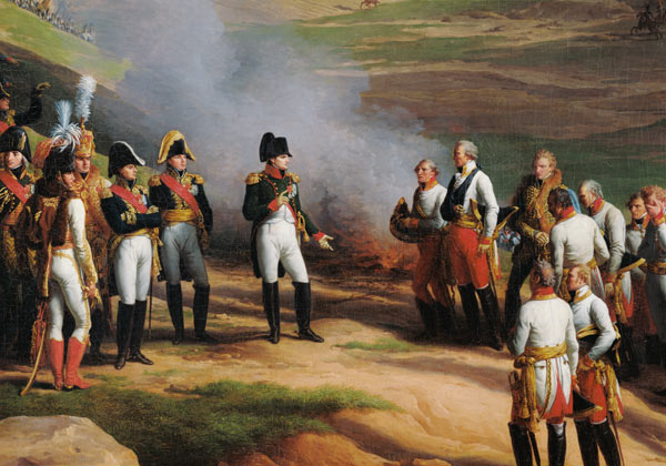 Detail from The Surrender of Ulm, 20th October, 1805 - Napoleon and the Austrian generals à Charles Thevenin