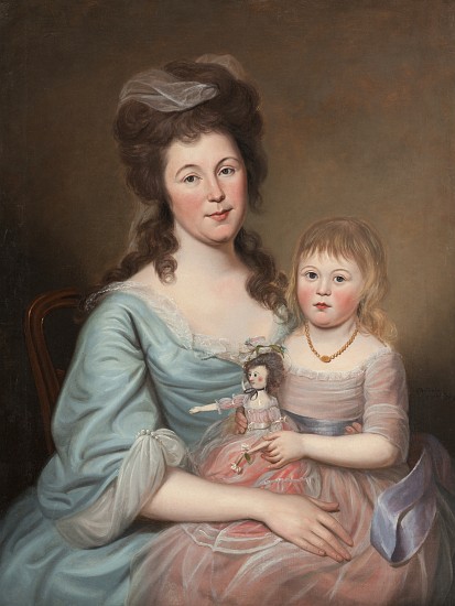 Peggy Sanderson Hughes and her Daughter à Charles Willson Peale