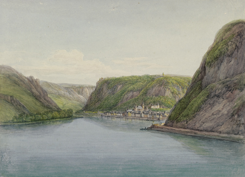 Blick in das Rheintal, rechts Sankt Goar à Christian Georg Schutz
